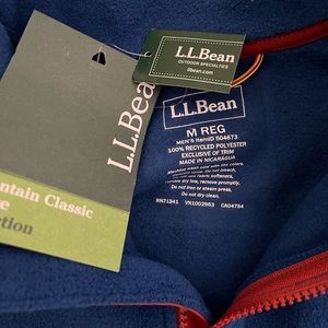 Men's L.L.Bean Sweater Fleece Pullover, Colorblock | New With Tags / Never Worn!